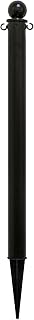 Mr. Chain Deluxe Ground Pole, Black, 2.5-Inch Diameter x 35-Inch Height, Pack of 6 (95403-6)
