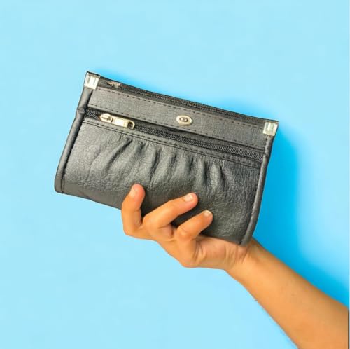 Image of Trendy PU Multi Zip Pocket Daily Use Purse for Women Wallet Bag for Girls Clutches Bag for Women Multicolour Small Handbag Multi card slots phone pocket ladies purse