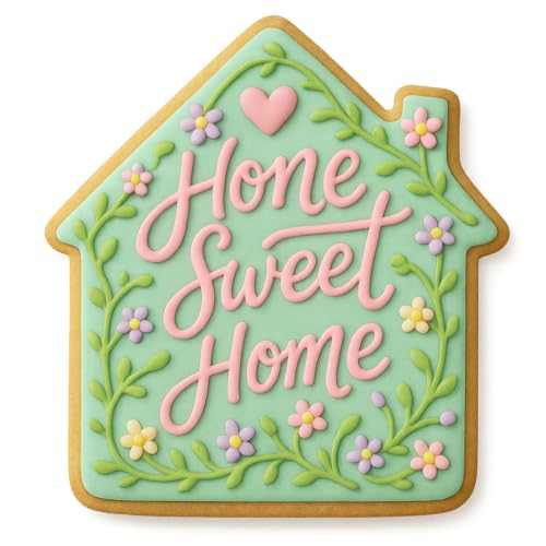 Cortador de galletas Home Sweet Home para hornear con amor y celebrar tu hogar 6