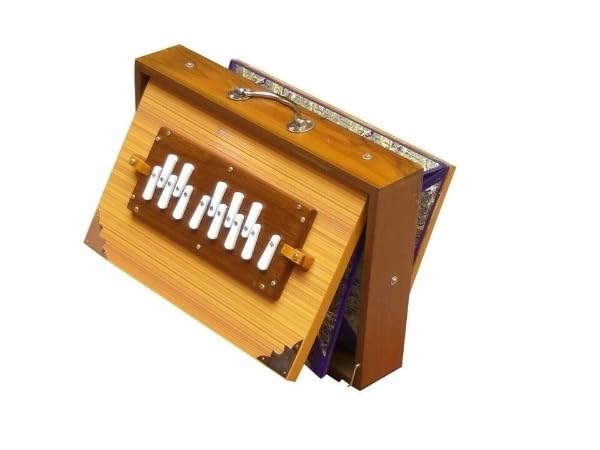Shruti Box ~ Größe (38,1 x 25,4 x 7,6 cm) ~ Teakholz ~ Swar Peto ~ 440Hz ~ Mantra ~ Shruti ~ Chant
