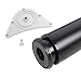 Produktbild Tischbein 80mm Durchmesser Höhe 870 mm in schwarz Tischfuß Möbelfuss aus Metall