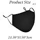 Cotton Face Masks 4 Pack | Washable & Reusable | Filter Pocket & Adjustable Straps | 3 Layer Fabric Mask with Protective Covering