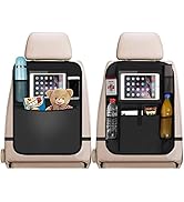 Acelife Car Back Seat Organiser 2pcs, 2 Type Waterproof Kick Mats Car Organiser Seat Back Protect...