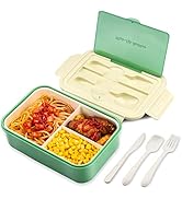 Porta Pranzo, Lunch Box Eretico con 4 Scoparti e Posate,1300l Bento