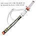 ziqing Demon Katana Kochou Shinobu Sword Cosplay Handmade Katana 31 inch with Multiple Styles to Choose from