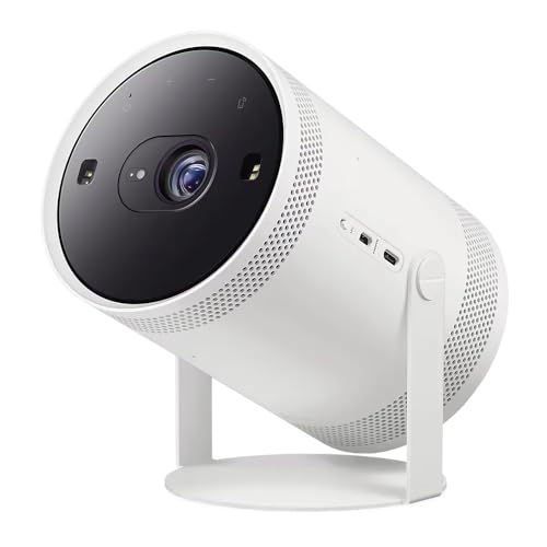 Samsung The Freestyle 2nd Gen projetor Smart Portátil de 30 a 100 polegadas, plataforma Tizen, som 360º Branca