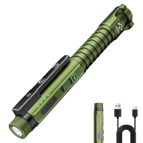 PASIION EDC Flashlight Rechargeable,800 Lumen Small...
