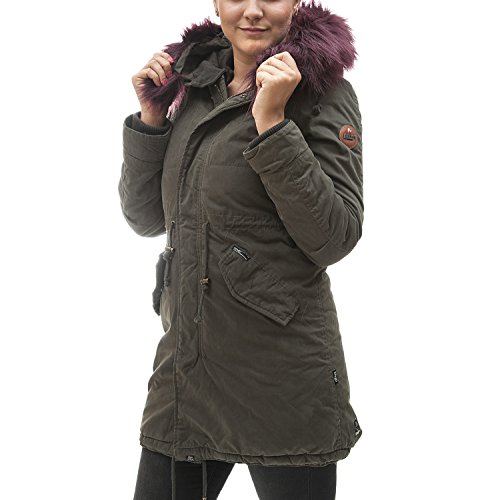 Preisvergleich Produktbild khujo Damen Methone Parkas, Grün (Olive 320), X-Large