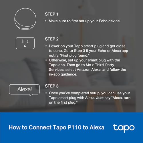 image for TP-Link Tapo Smart Plug Compatible with Alexa, Google Home & Samsung S