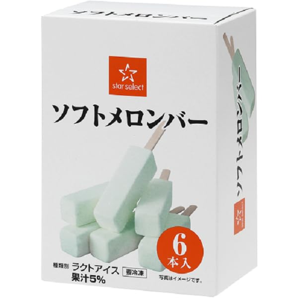 Amazon.co.jp: スターセレクト ソフトメロンバー 6本入 : 食品・飲料・お酒