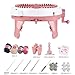 LetCartMaker 48-Needle Knitting Machine with Row Counter - Dual Mode (Plain/Tube) Knitting Loom for Beginners - Includes Yarn, Tools & Guide - Make Scarves, Hats 15x Faster (Kids & Adults)