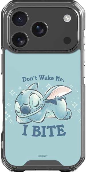 Skinit Clear Phone Case Compatible with iPhone 17 Pro - Officially Licensed Disney Lilo and Stitch Stitch and Scrump Design