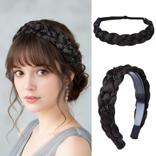 Braided Headbands with Teeth Hair Piece for Women