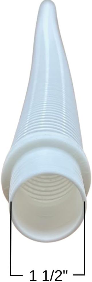 DPM Heavy-Duty Pro Swimming Pool Cleaner Hose 4 Ft Made in USA Swimming Pool Vacuum Cleaner Sectional Hose Universal Compatible Navigator Baracuda G3 Kreepy Krauly Rebel Aquanaut (2, White)