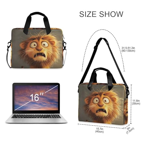 Maletín portátil tipo bandolera con cremallera para laptop 15.6" miniatura 5