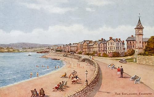 Affiche l'Esplanade d'Exmouth Alfred Robert Quinton, grand tableau 60x90cm pour habiller un mur vide