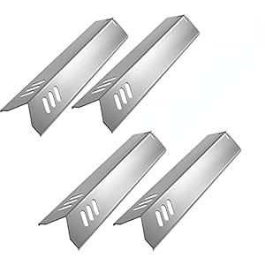 Boloda 15″ Stainless Steel Grill Parts Replacement for Dyna-Glo DGF510SBP, Uniflame GBC1059WB， Heat Plates for Backyard Grill BY15-101-001-02, BY13-101-001-13,Steel Heat Shield Tent 4-Pack