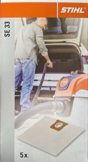Sacs filtrants Stihl SE 33 lot de 5 pour éviter les fuites de poussière fine