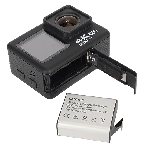 WiFi Action Kamera, 2 Zoll 4K HD Unterwasserkamera 20 MP 4X Zoom Tragbare Sportkamera mit HD-Videoaufzeichnungseffekt wasserdichte Sportkamera – Bild 10