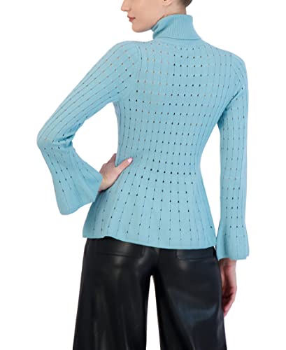 BCBGMAXAZRIA Merino Wool Peplum Turtleneck Sweater #TOP30