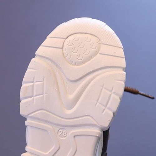 IWIHMIV Toddler Boys Tennis Shoes Kids Slip On Shoes Girls Sneakers Kids Lightweight Lace Up Running Casual Walking Shoes4