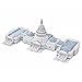 Liberty Imports 3D Puzzle DIY Model Set | Worlds Greatest Architecture Jigsaw Puzzles Building Kit (US Capitol Hill)