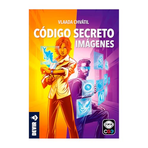 Devir - Código Secreto con Imágenes, Juego de Mesa, Juego de Mesa con Amigos, Juego para Fiestas, Juego de Mesa Adultos, Juego de Mesa 10 años (BGCOSEIM)