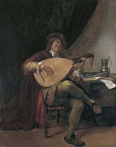 Peinture Décorative sur Toile Jan Steen 60x90 pour Intérieur Raffiné