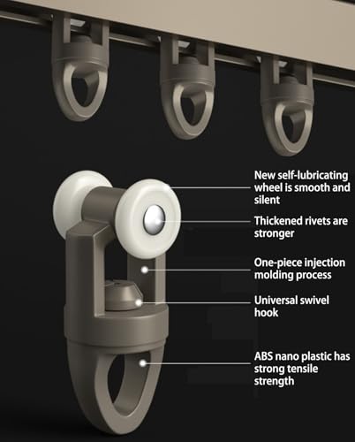 UltraThin Curtain Track for Bay WindowsInvisible Slide Rail with Pulley Top Installation Aluminium Ceiling Fix for Living Room Bedroom Hotel Partitions. - Image 5