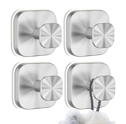 JYSDCXC Saugnapf Haken Extra Stark,Haken mit Saugnapf,Edelstahl Handtuchhaken Ohne Bohren für Badezimmer & Küche,Vakuum Saughaken für Fliesen,Glas,Glatte Oberfläche,Abnehmbar(Silber,4 Stück) JYSDCXC Saugnapf Haken Extra Stark,Haken mit Saugnapf,Edelstahl Handtuchhaken Ohne Bohren für Badezimmer & Küche,Vakuum Saughaken für Fliesen,Glas,Glatte Oberfläche,Abnehmbar(Silber,4 Stück)