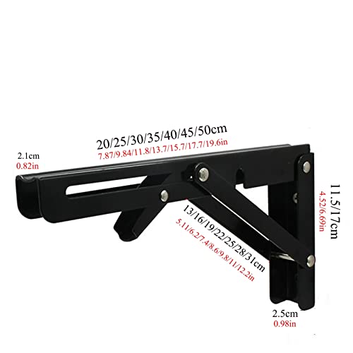 Support d'étagère pliable mural idéal pour table de banc bricolage et balcon compact