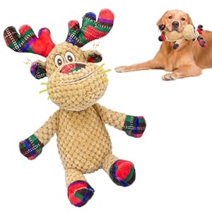 Chongqile Rentier Weihnachten Hundespielzeug Plüschtier