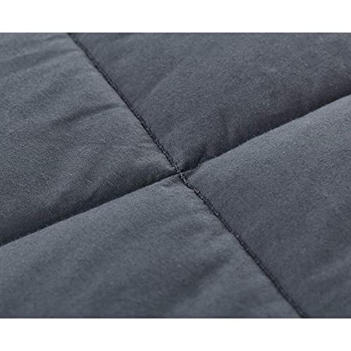 Relaxblanket King Size Weighted Blanket | 80''X90'',20Lbs | For Single Or Double | Premium Cotton Material With Glass Beads | Dark Grey #TOP5