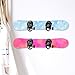 lasuroa 4pcs Horizontal Snowboard Display Racks, Wall Mount Clips Space Saving Design Hanger SKi Board Storage for Home and Garage