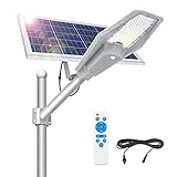 300W Solar Street Light Outdoor, APONUO Street Solar Lights Dusk to Dawn High Brightness 10000...