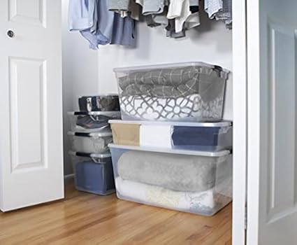 rubbermaid cleverstore clear 41 qt