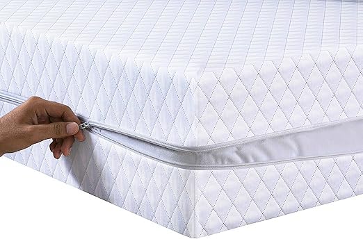 Luxury Quilted Full Zipped Mattress Protector Cover Breathable Bed Bug Mattress Encasement Dust proof Mattress Topper