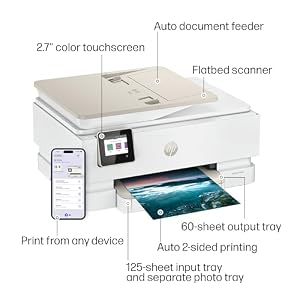 HP Envy Photo 7975 Wireless Color Inkjet Photo Printer, Print, scan, Copy, Easy Setup, Mobile Printing, Best-for-Home, 3 Month Instant Ink Trial Included, AI-Enabled (B63K3A) — photo 5 of 6