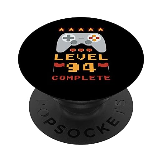 94 cumpleaños Nivel 94 completo PopSockets PopGrip Intercambiable