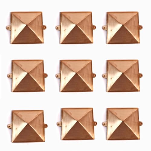 Image of The Spiritual Living Copper Vastu Pyramid | 2 inch | Set of 9 | Positive Energy | Office | Building | Shop | Factory | वास्तु उपाय | Vastu for Home | South East Toilet | for Meditation |