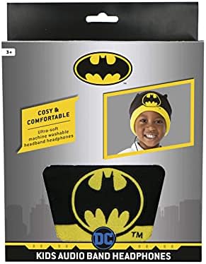OTL Technologies Kids Headphones - Batman Wired Headband Headphones Black for ages 3+