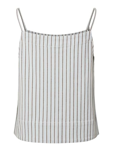 Pieces Pcbillo SL Square Denim Top Confortable en Coton - 3