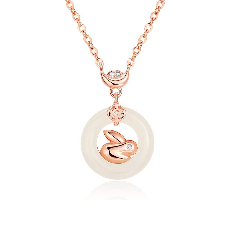 Collier de lapin en or : pendentif animal élégant pour femme