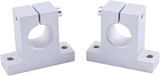 Chul hsin SH10 Fixed ring for linear optical axis,Optical axis stents,Horizontal support seat optical shaft support, 10 mm x 42 mm x 32.8 mm, 2 piece (Size : SH10)