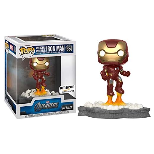 Funko POP! Deluxe: Marvel Avengers - Iron Man - (Assemble) - Figuras Miniaturas Coleccionables Para Exhibición - Idea De Regalo - Mercancía Oficial - Juguetes Para Niños Y Adultos - Fans De Movies