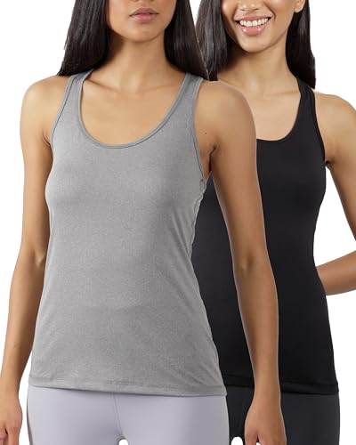 Image of Yogalicious Womens Lightweight Tank Top Soft Racerback Workout Yoga Sleeveless Quick Dry Top
