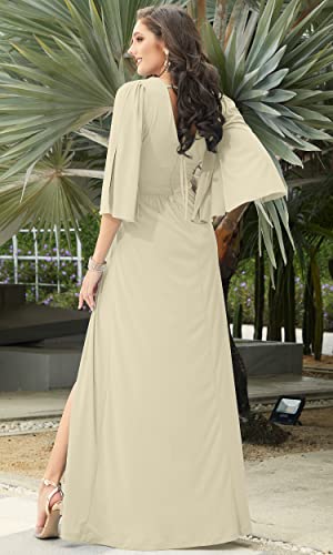 Image of KOH KOH Womens Long Bridesmaid Semi Formal Wedding Guest Maxi Dress Gown