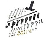 Big Block Chevy Tunnel Ram Throttle Linkage | Side Mount Dual Quad | Aluminum & Steel with Black Anodized/Zinc Finish - Dominator Carburetor Kit