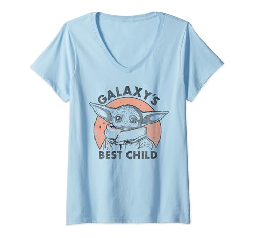 T-shirt Star Wars anti-déformation col v confortable coton doux femme
