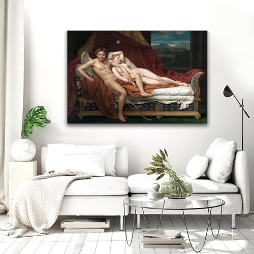 Impression sur toile Cupid And Psyche David | Finition premium - 3